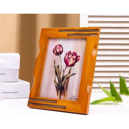 7/10 Inch Simple Creative Wood Photo Frame Living Room Ornaments