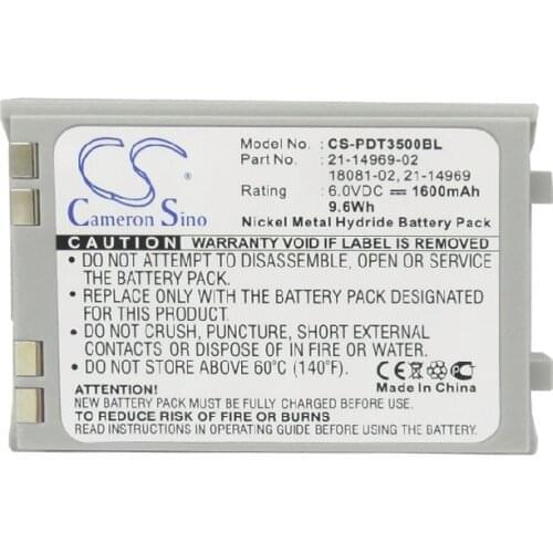 Cameron Sino 1600mAh Battery for Symbol PDT3500, PDT3510, PDT3540