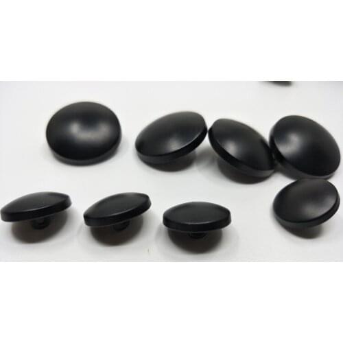 Free shipping 20pcs/lot Pure black Metal hand sewing button mushroom surface circular fashion cloth cashmere coat cuff buttons