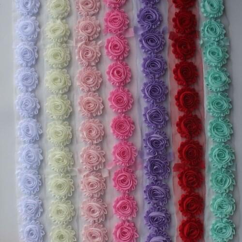 Free DHL 97y 2.5" chic shabby frayed chiffon flowers for diy clothes shoes home embellishments babies girls headband flowers