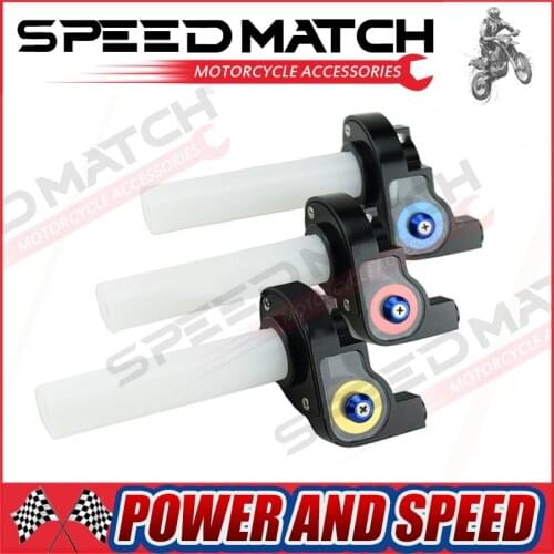 Free Shipping Grips Settle Twist Throttle Clamp Plastic With Aluminum For Motorcycle Pit Dirt Bike Motocross ATV Offroad Quad