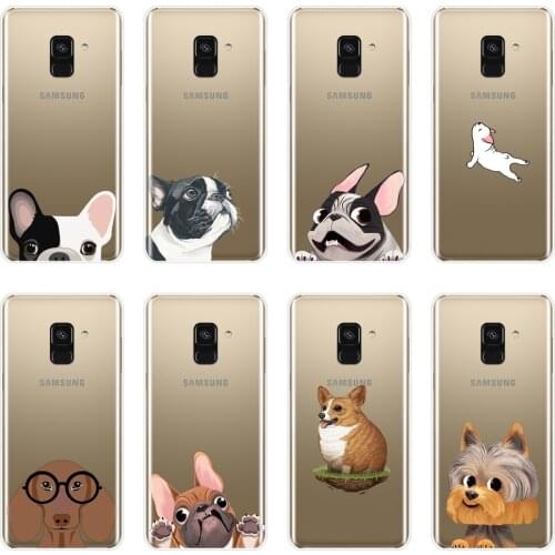 Case For Samsung Galaxy A3 A5 A7 2016 2017 Silicone Soft Pug Dog Corgi Back Cover For Samsung A5 A7 2018 A6 A8 Plus Phone Case