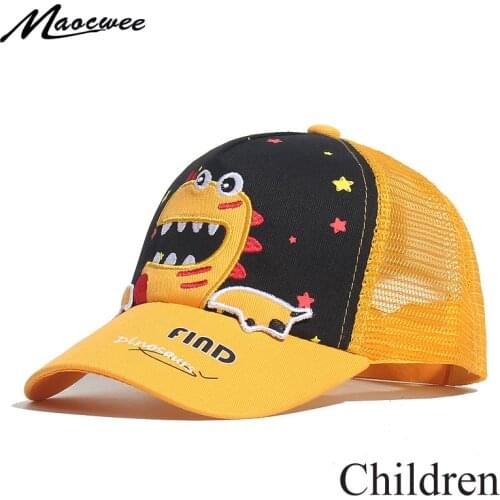 Children Shark Embroidered Baseball Caps Boy Girl Colored High Quality Outdoor Sports Kids Fashion Animal Cotton Baby Sun Hats