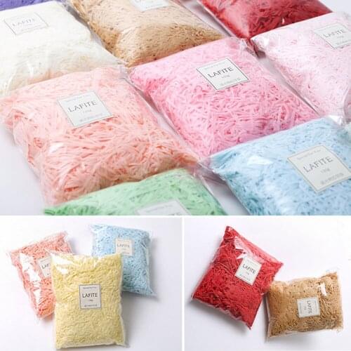 DIY 100g Colorful Shredded Crinkle Paper Gift Box Filling Material Raffia Candy Boxes Tissue Wedding Party Gift Packaging Decor
