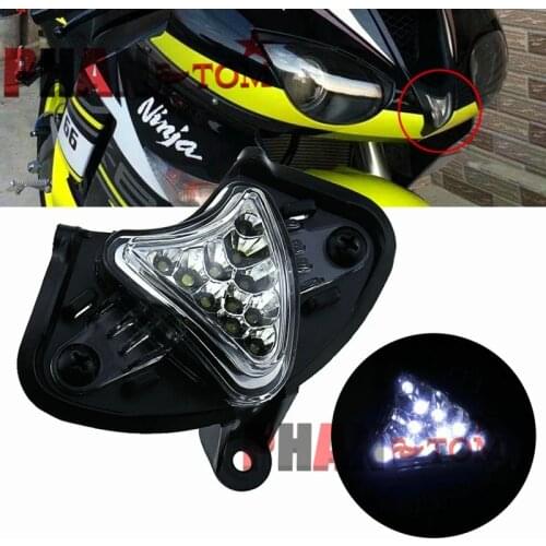 For KAWASAKI ZX-6R 2007 2008 Headlight Headlamp Fog Lamp Front Head Light LED Front Center Light ZX6R 07 08