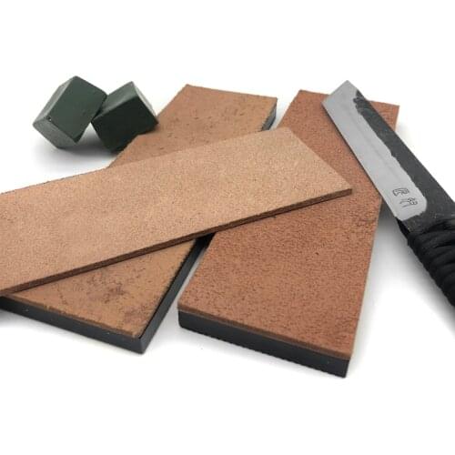 Hot selling large polishing leather, polishing paste for kitchen utensils, kitchen knives, daggers, bone knife polishing tools