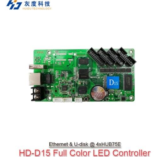 Huidu Asynchronous Full Color Control Card HD-D10 HD-D15 Use For P2 P2.5 P3 P4 P5 P6 P8 P10 Taxi Led Module Display