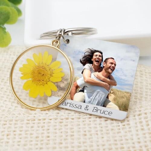 Customize Photo Keychain,Personalised Picture Keyring,Custom Keychain,Couples Gift,Anniversary Gift,Gift for Her