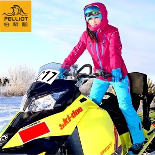 Famous Brand Pelliot Womens Ski Suit Ski Jacket + Pant High Quality Waterproof Windproof Breathable Snowboard Jacket for Women