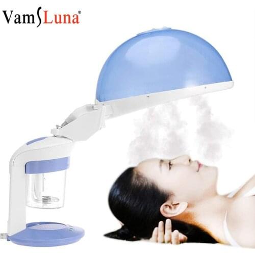 2-in-1 Facial Steamer Hair Therapy Steamer Salon Home Ozone Steaming Ion Sparyer Skin Beauty Care Machine for Home Salon Beauty