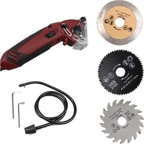 HOT Mini Electric Compact Circular Saw 400W Circular Saw Machine Woodworking Tools Cutting Blades Kit US Plug