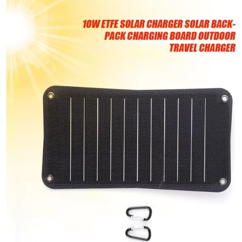 ETFE Solar Panel Charger Portable 10W 5V Waterproof Charger for Home Mobile Phone Camping Travel Solar Panel Charging Device