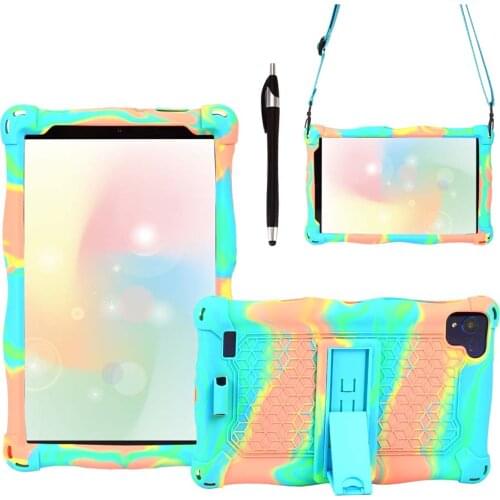 For Teclast P80 P80X P80H Case Shockproof Cover Marble Pattern Silicon Protective Cases Tablet Stand Holder with Strap Styluspen