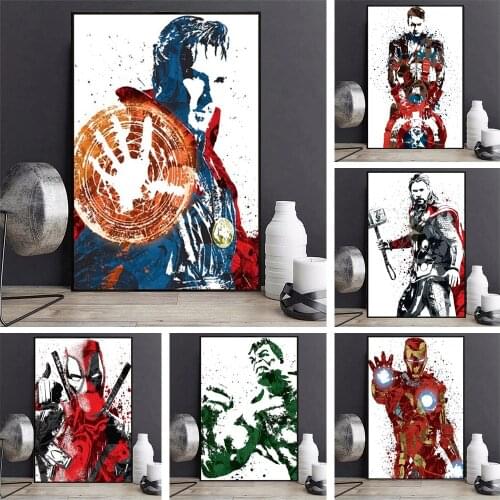 Marvel 5D DIY Diamond Painting Avengers Superhero Cross Stitch Kits Diamond Embroidery Full Drill Mosaic Art Home Decor Gift