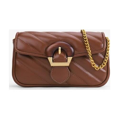 Hot New Trendy Women Bags Fashion All-match Chain Shoulder Bag Hit Color Stitching Bag Messenger Bag Square Bag