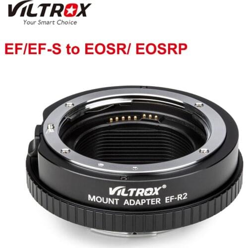 Viltrox EF-R2 Lens Adapter Auto Focus Camera Lens Mount Adapter for Canon EF/EF-S lens to EOS R/EOS RP with Control Ring