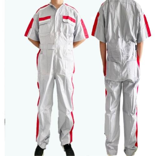 High Quality Summer Big size Mens Working Overalls Male Work Wear uniform Fashion Tooling Overall Worker Auto Repairman Jumpsuit