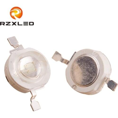 10PCS/Lot 1W 3W High Power LED light Emitter Red660NM Blue455NM Green520NM Color For LED Grow Light Diode