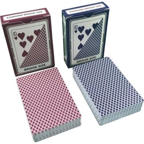 10Pcs/Set Baccarat Texas Hold'em Plastic Playing Cards Game Set Waterproof Frosting Poker Card Board Bridge Poker Card