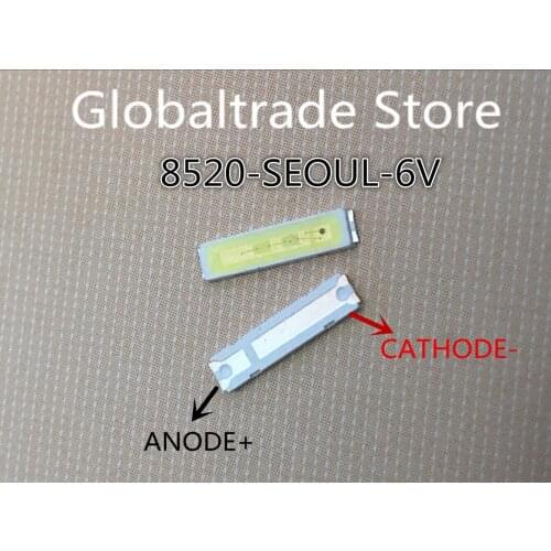 1000PCS FOR SEOUL SMD 8520 6V 2-CHIP LED Backlight 1W 8520 6V Cool white 95-100LM TV Application COLD WHITE