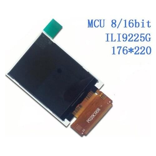 2.0 inch 36PIN TFT LCD Screen ILI9225G Drive IC 8/16bit MCU Interface 176*220