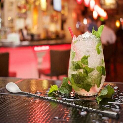 304 Steel Screw Cocktail Bar Spoon Stirring Spoon Mixing Cocktail For Kitchen Mixing Stirrer Wine Bar Bar Spoon Party Spoon C7X6