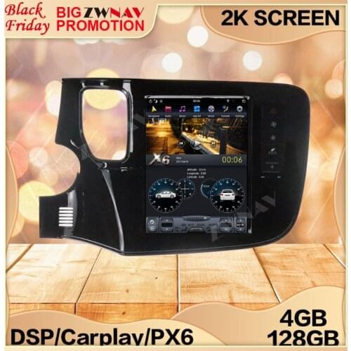 4+128G Tesla Carplay Screen For 2014 2015 2016 2017 2018 MITSUBISHI ASX RVR Outlander Android Multimedia GPS Audio Radio Stereo