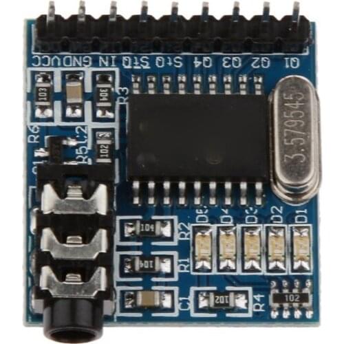 5PCS MT8870 DTMF Voice Decoding Module Phone Module Speech Decoding Voice Board Module LED Indicators With Pins