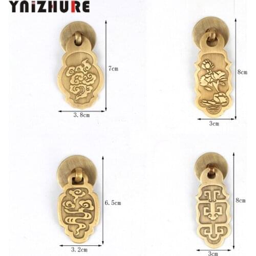 5pcs Single Hole Drawer Pull Knobs Cabinet Handles Vintage Hardware for Kitchen and Bathroom Furniture