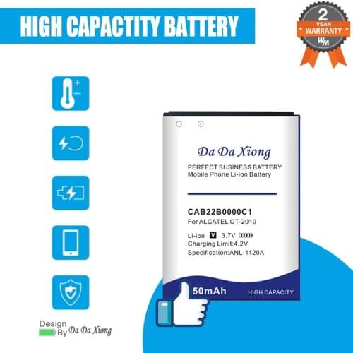 1850mAh CAB22B0000C1 CAB3010010C1 Battery For ALCATEL One Touch OT-2010 OT-2010D OT-2010X OT-356 665X 1010D,1030D,2012D Battery