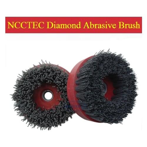 4'' Diamond abrasive brush FREE shipping | 100mm Snail buckle antique renovation brush for granite marble limestone travertine