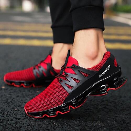 Shock Absorption Mens Running Shoes Outdoor Non-slip Sneakers Breathable Men Casual Sports Shoes Outdoor Walking Training Shoes