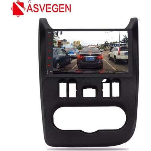 Asvegen 9'' Android 6.0 2Din Quad Core Car Radio Multimedia Player Vehicle GPS Navigation For Renault Sandero 2008-2012