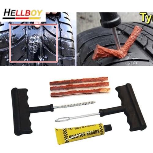 Tubeless Puncture Car Wheel Tire Repair Plug Glue Tools Kit For VW Passat B8 B7 Golf MK7 MK6 GTI Polo Jetta Tiguan Touran Sharan