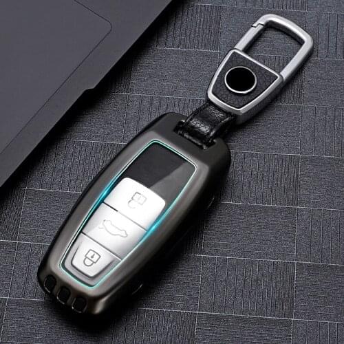 Key Cover Car key Case For Audi b9 Q8 C8 A6 A7 A8 2018 2019 Auto Styling Holder Protection Shell Accessories