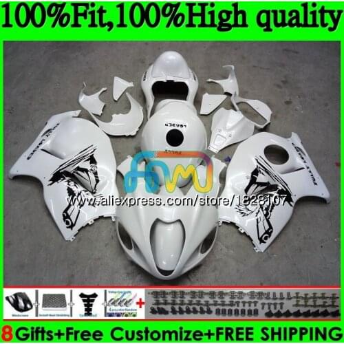 Injection For SUZUKI Hayabusa GSXR 1300 GSXR-1300 57BS.168 Pearl White GSXR1300 08 13 14 15 16 2008 2013 2014 2015 2016 Fairing