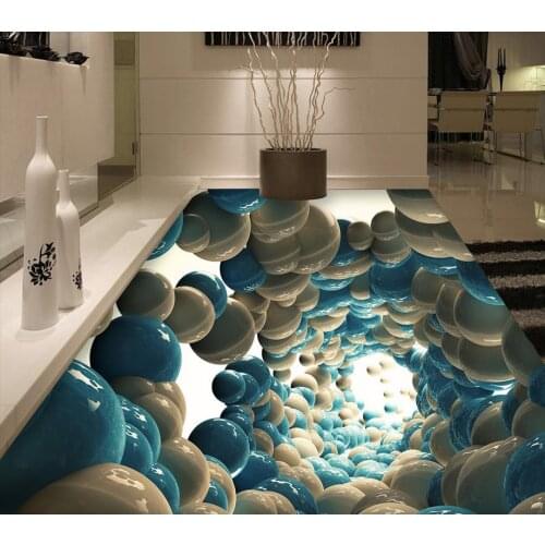 Chinese 3d flooring Abstract fantasy sticker wallpaper pvc self adhesive wallpaper 3d floor painting for living room