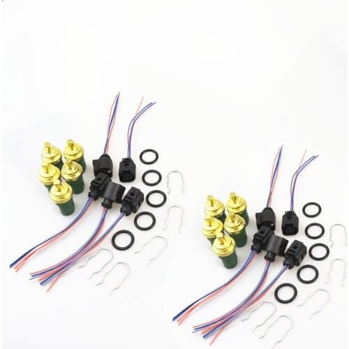 AZQFZ Engine Coolant Temperature Sensor Set + Plug Harness For A4 A3 S3 A6 Q3 Q5 Q7 TT TTS VW Golf Bora Passat Beetle 059919501A