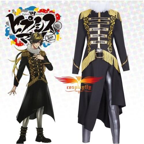 Anime Voice Actor Division Rap Battle DRB Aimono Jushi Cosplay Costume Adult Men Uniform Suits Top Pants Apron Belt Halloween