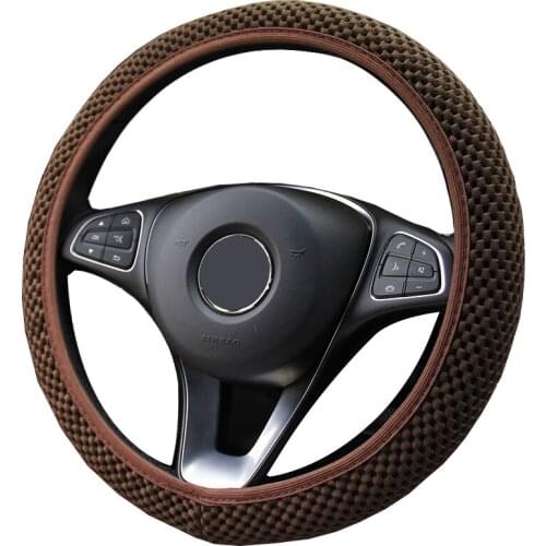 Summer Breathable 3D Car Steering Wheel Cover Anti-Slip Dust-proof Shell For DODGE FIAT FORD HAVAL HONDA HYUNDAI INFINITI etc