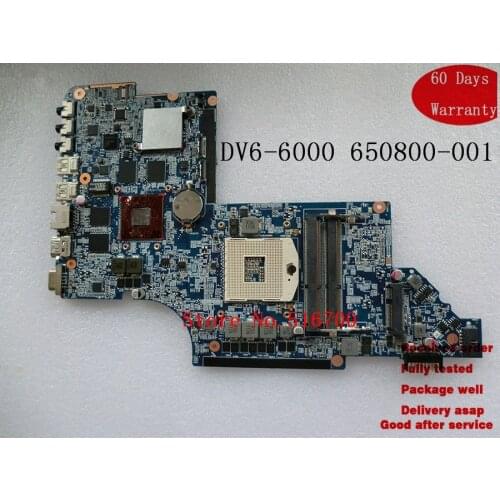 LAPTOP SYSTEM BOARD For HP DV6T DV6-6000 DV6T-6100 motherboard 650800-001 Tested OK