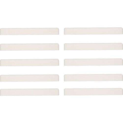 Ukulele Beige Saddle For Uke 4-String Guitar Accessories Replacement Set Of 10