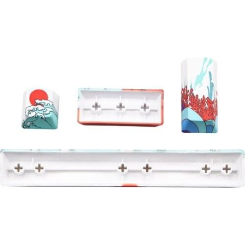 Sea Coral SpaceBar PBT Five Sides Dye-Subbed 6.25U OEM Profile Keyboard Keycap PXPA