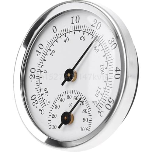 Wall Mounted Temperature Humidity Meter Thermometer & Hygrometer For Sauna Room Household