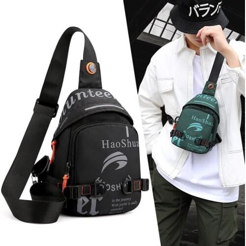 Top Quality Nylon Men Chest Bags Brand Designer Chest Pack Casual Travel Sling Crossbody Bags Male Multi-Function Mini Backpack