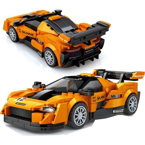 2021 NEW Speed Champions Serise Mc-Laren P1 Senna Famous Supercar Race Car Sports Sets Building Blocks Bricks Kits Model