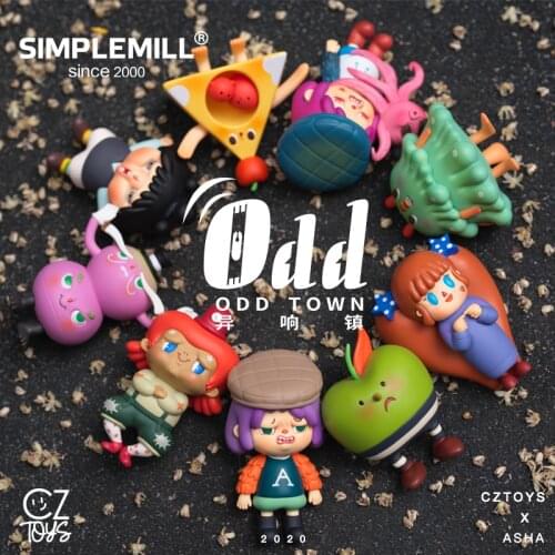 Original ODD TOWN Series Blind Box Toy Doll Random One Cute Anime Character Gift Free Shipping Surprise Doll