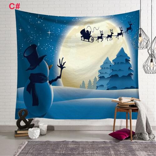 Christmas Decor Tapestries Art Wall Hanging Tapestry Christmas Decor Backdrop Party Home Christmas Decor Supplies