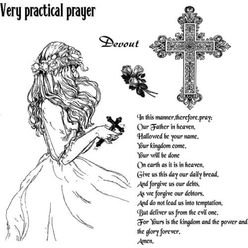 14x14cm Girl Clear Stamps Transparent Seal Silicone Seal TPR Christmas Wedding Roller Stamps DIY Scrapbook Album Card