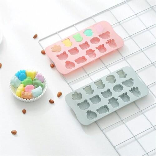 15 Grid Silicone Fondant Mold Cake Decorating Tools 3D Cartoon Silicone Chocolate Molds Ice Mold Candy DIY Kitchen Accessories